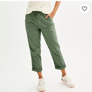 Stylish Olive Ankle Pants